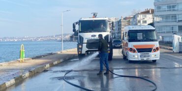 Çınarcık’ta Yağmur Sonrası İlçe Genelinde Temizlik Çalışması (3)