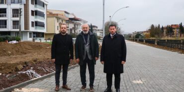 ÇİFTLİKKÖY'DE 100. YIL YÜRÜYÜŞ YOLU ŞEKİLLENİYOR (2)